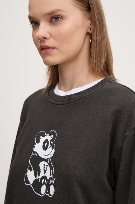 Bavlněná mikina Vans šedá VN000HCBBLK1