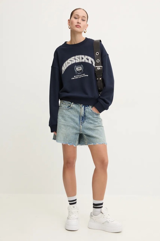 Miss Sixty hanorac de bumbac 6L3TJ5420000 bleumarin AW24