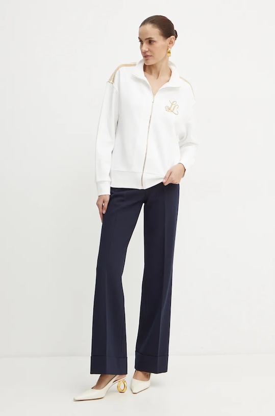 Mikina Luisa Spagnoli LABIALE 541453 bílá AW24