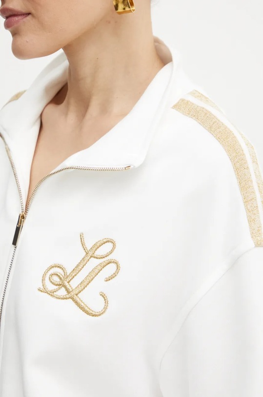 Mikina Luisa Spagnoli LABIALE 541453 bílá