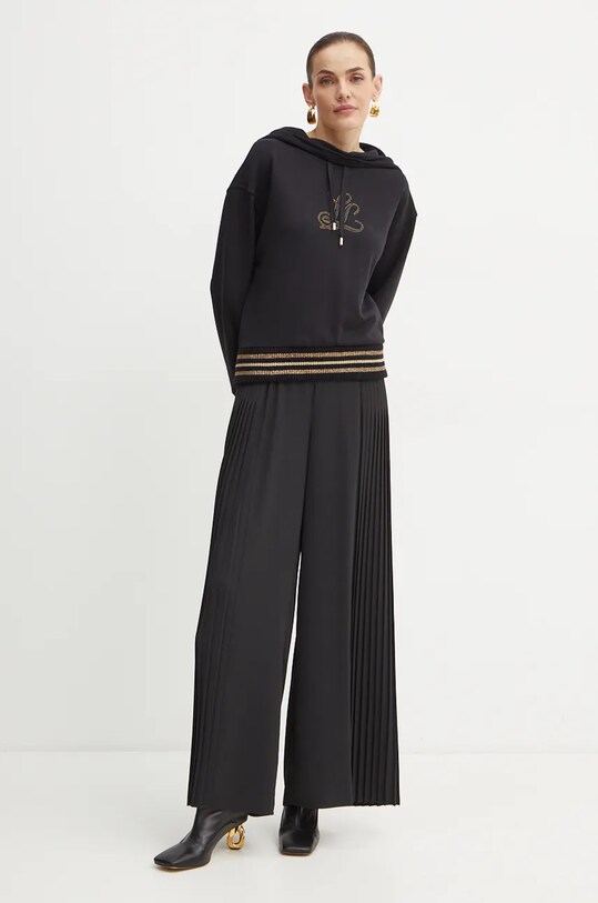Кофта з вовною Luisa Spagnoli LIEVI 541457 чорний AW24