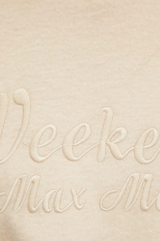 Dukserica s dodatkom vune Weekend Max Mara 2425926032600 bež