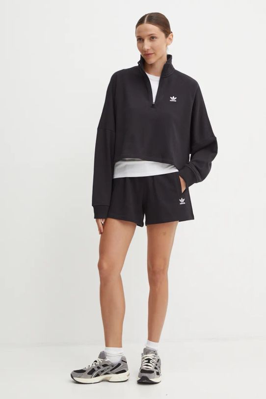 adidas Originals bluza bawełniana Essential bawełna czarny IW5726