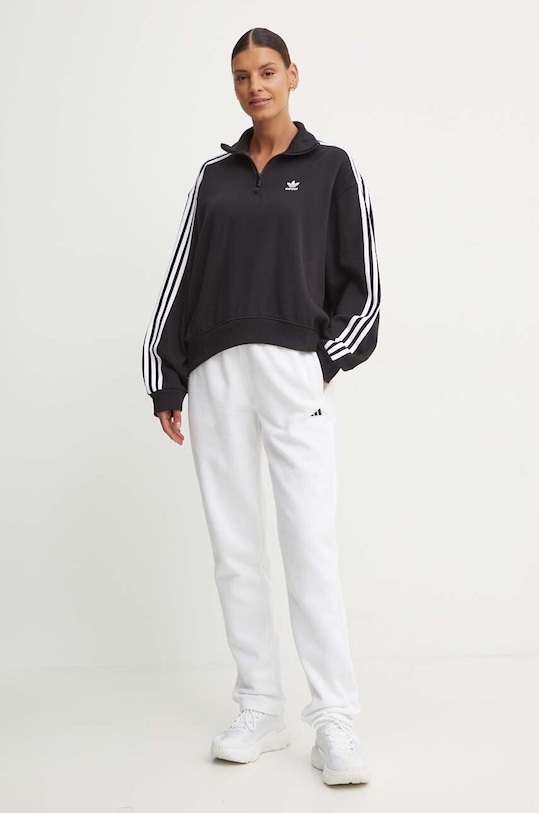 adidas Originals hanorac de bumbac IY7258 negru AW24