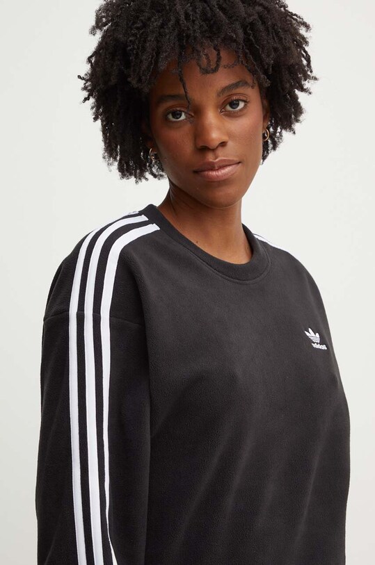Флісова кофта adidas Originals чорний IY7271
