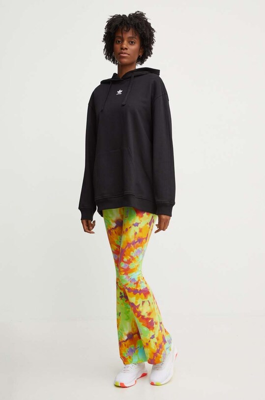 Бавовняна кофта adidas Originals IY9615 чорний AW24
