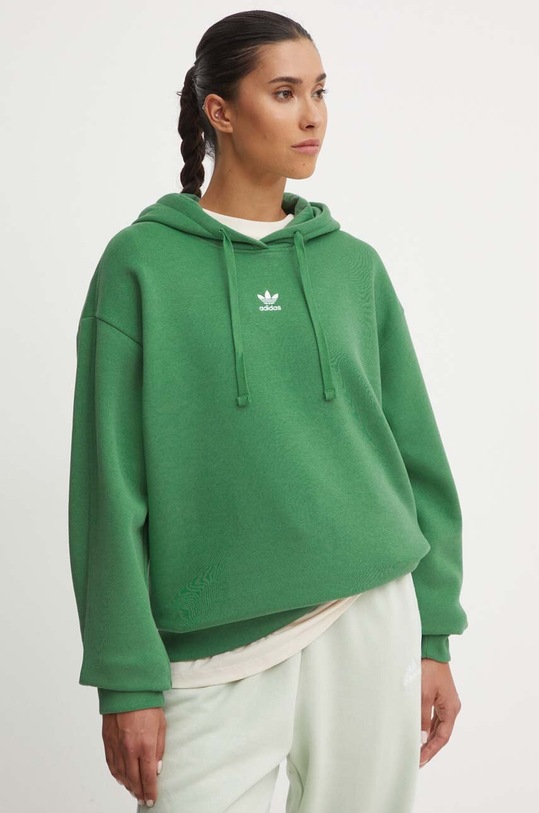 Dukserica adidas Originals s kapuljačom zelena IY9620