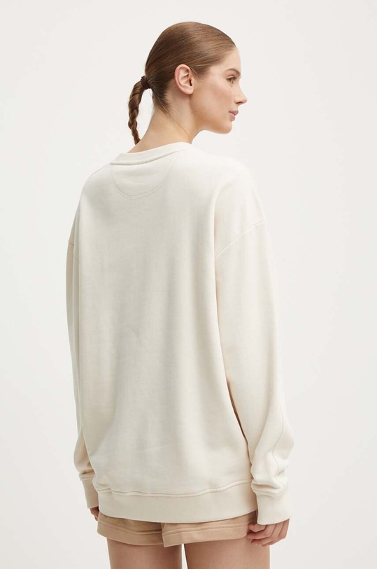 Oblečení Bavlněná mikina adidas Originals IY9631 béžová