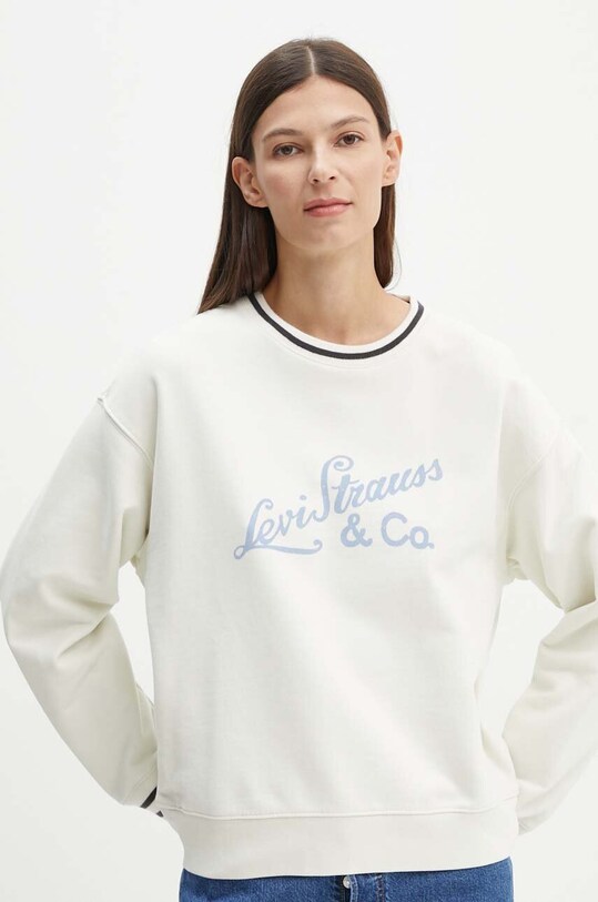 Îmbrăcăminte Levi's hanorac de bumbac 0002L bej