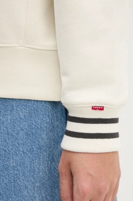 Βαμβακερή μπλούζα Levi's μπεζ 0002L