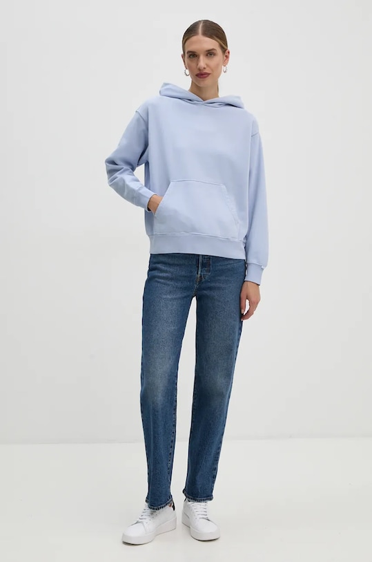 Levi's bluza bawełniana A8790 niebieski AW24