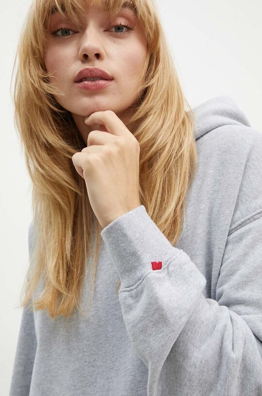 Levi's hanorac de bumbac gri A8790
