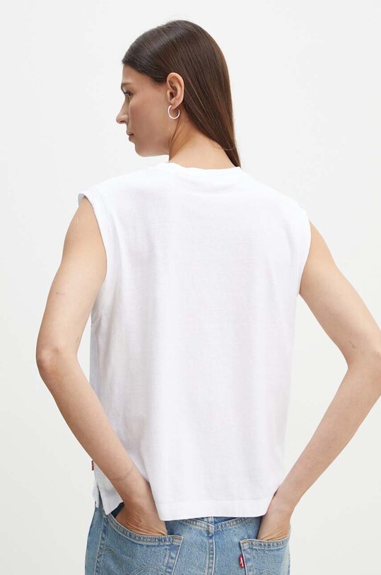 Levi's top din bumbac A8794 alb SS25