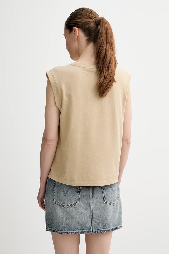 Odzież Levi's top bawełniany A8794 beżowy