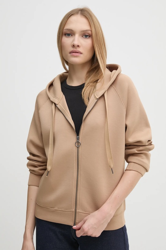 Dukserica United Colors of Benetton s kapuljačom zelena 3PKLD500N