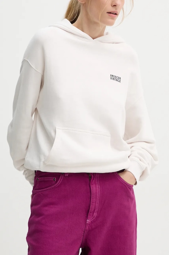American Vintage bluza bej IZU03DH24