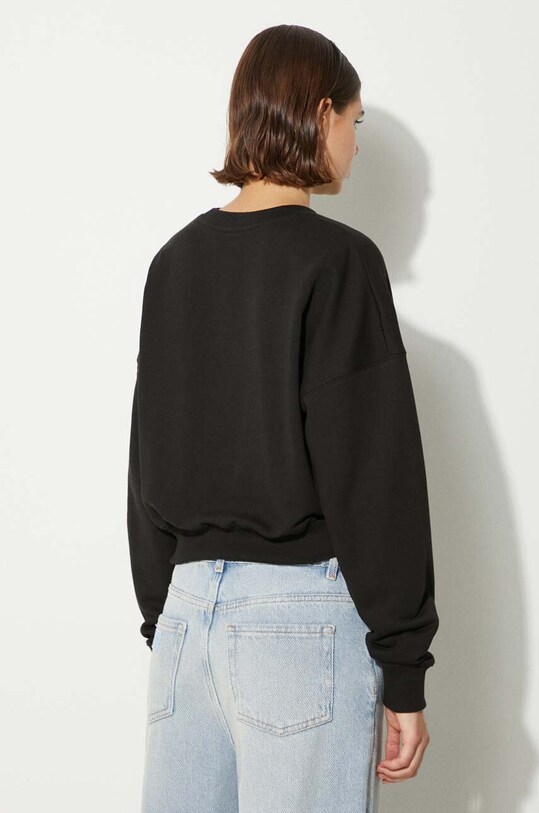 Odzież Kenzo bluza bawełniana Flower Boke 2.0 Cropped Sweat FE62SW1664MI.99J czarny