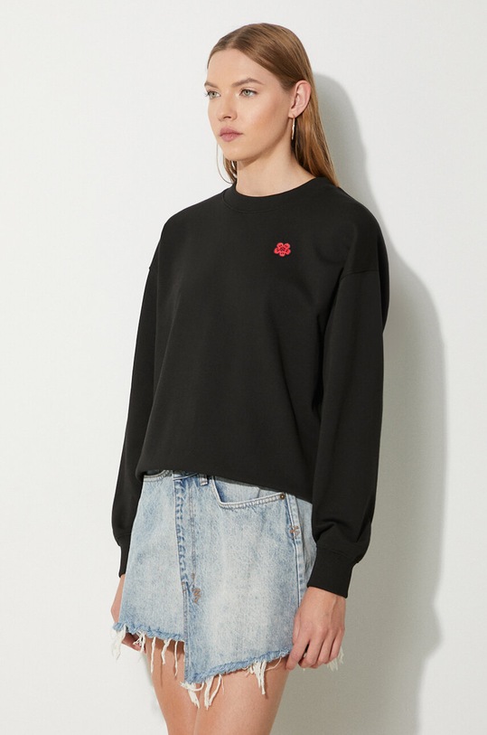 Kenzo bluza bawełniana Boke Crest Classic czarny FE62SW1614MF.99J