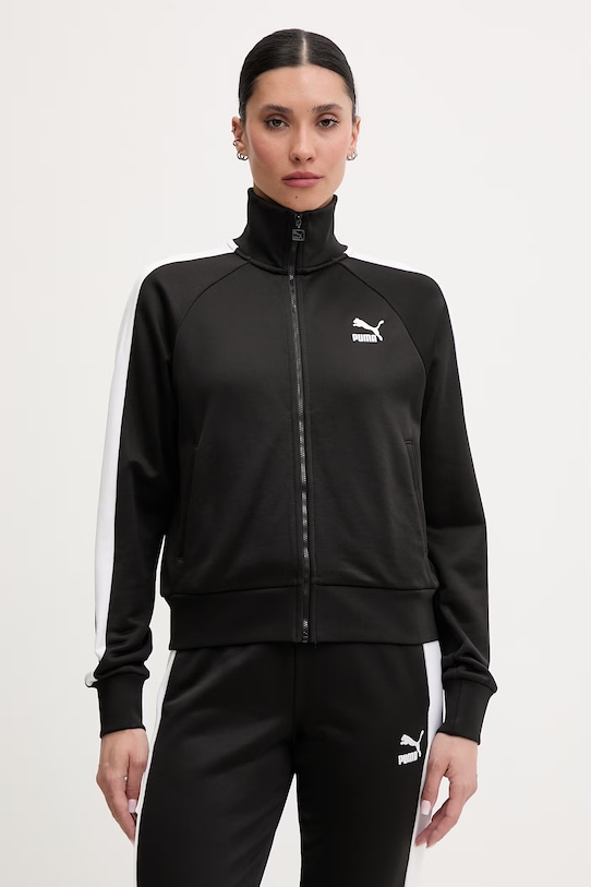 Puma Iconic T7 Track Jacket zip-up sweatshirt cotton women's other black 627994