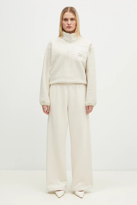 Dukserica od flisa Puma CLASSICS 626796 bež