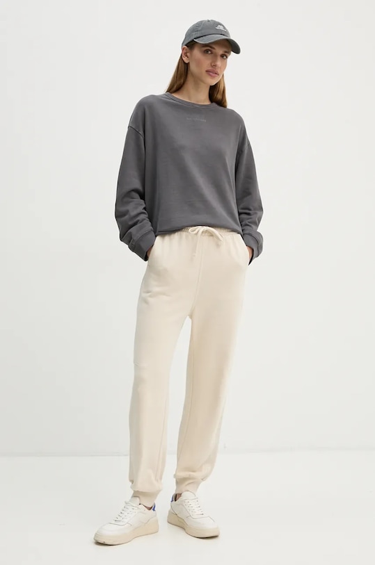 Bavlněná mikina Marc O'Polo DENIM 5000005237 šedá AW24