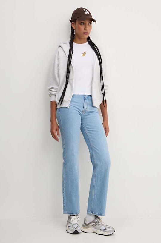 Hollister Co. bluza KI352.4151.112 gri AW24