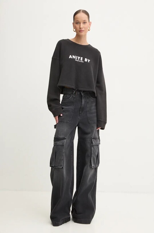 Aniye By bluza bawełniana 181308 czarny AW24