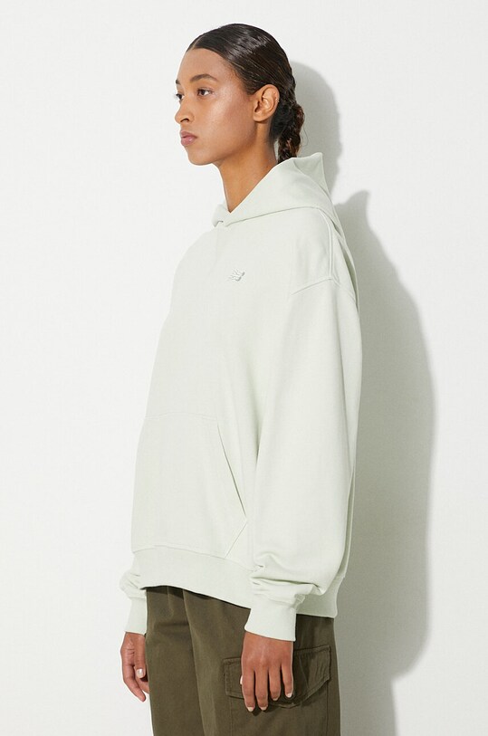 Bavlnená mikina New Balance Athletics French Terry Hoodie zelená WT41537NUM