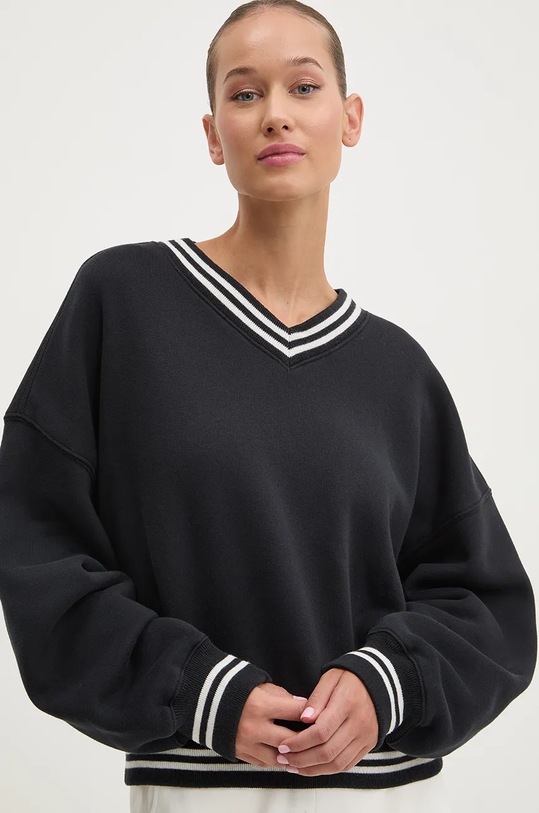 Βαμβακερή μπλούζα Abercrombie & Fitch σκούρο μπλε KI152.4121.200