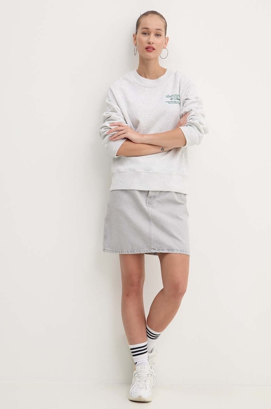 Μπλούζα Abercrombie & Fitch KI152.4126.112 γκρί AW24