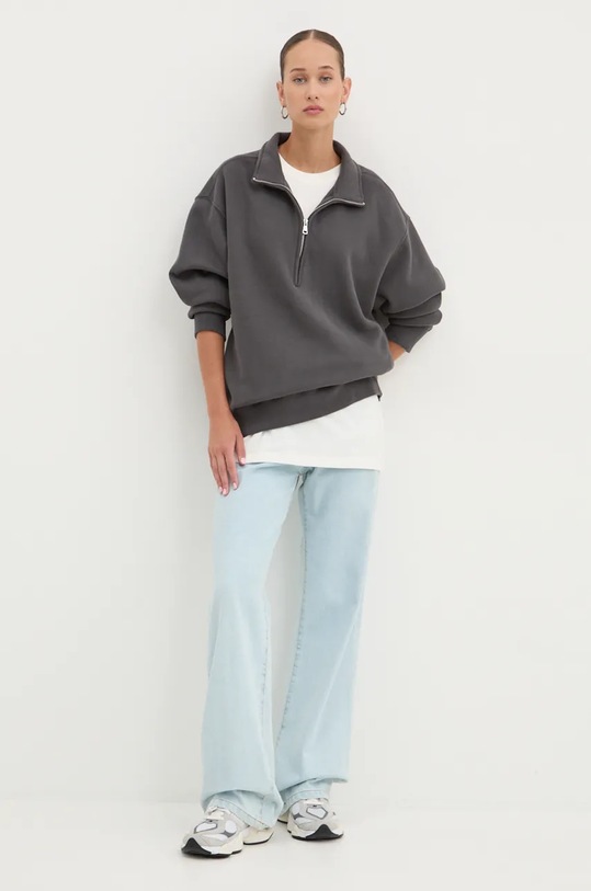 Mikina Abercrombie & Fitch KI152.4150.954 šedá AW24