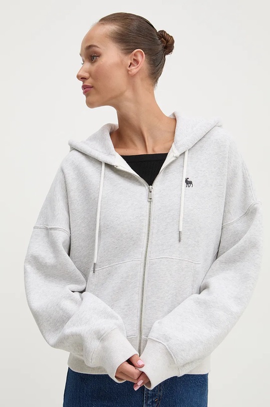 Mikina Abercrombie & Fitch šedá KI152.4161.112