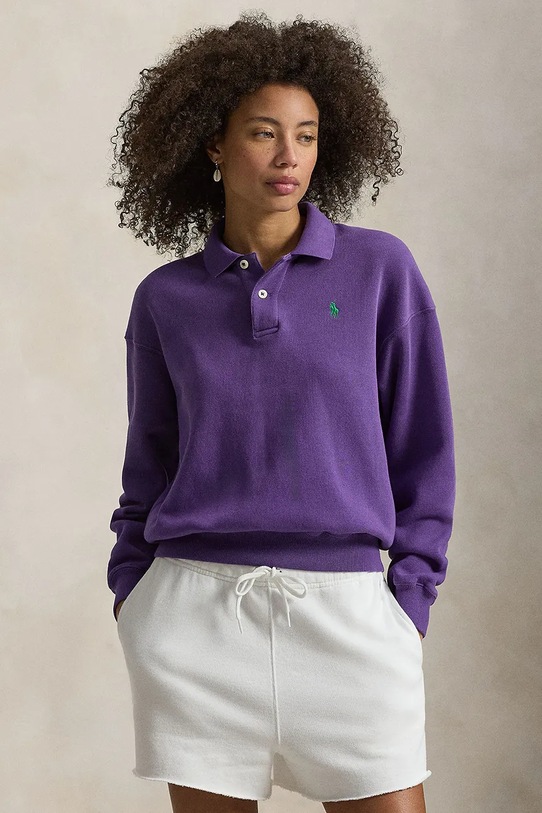 Кофта Polo Ralph Lauren гладкий фиолетовой 211947966