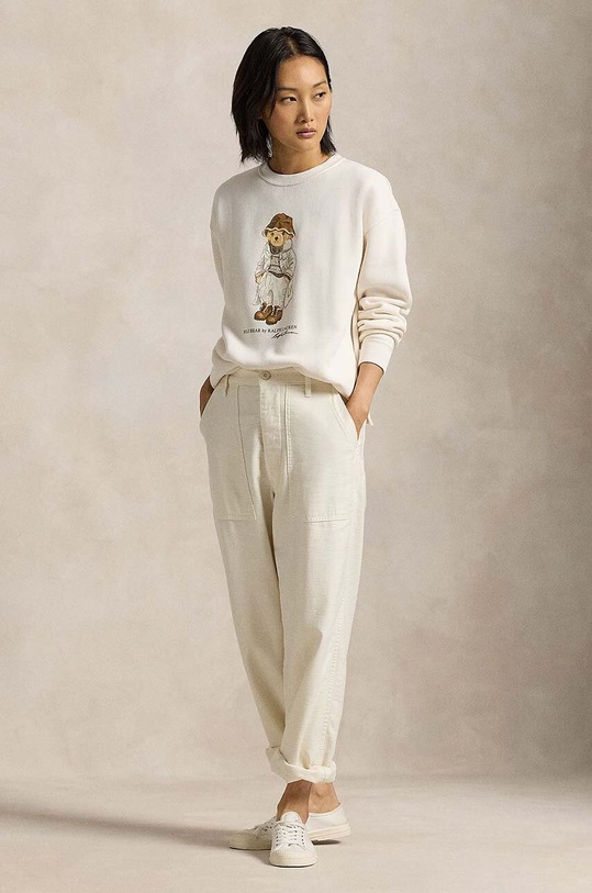 Bavlněná mikina Polo Ralph Lauren béžová 211954860