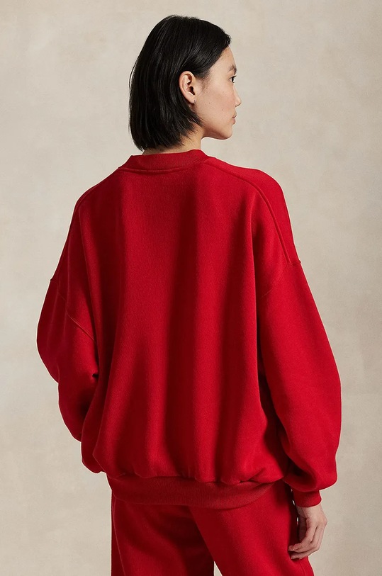 Bavlněná mikina Polo Ralph Lauren 211961273 červená AW24