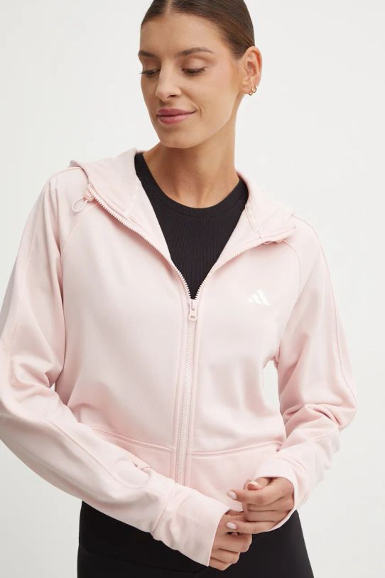 adidas Performance bluza treningowa Game and Go z kapturem różowy IX5067