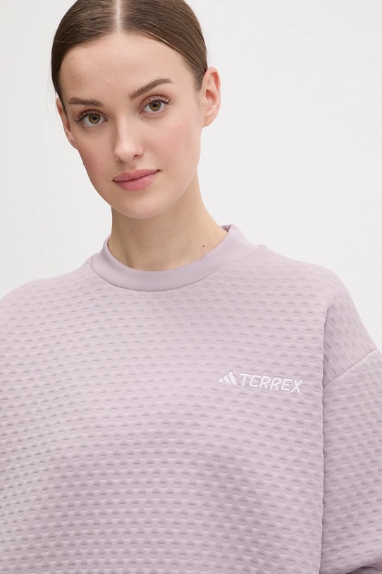 Športová mikina adidas TERREX fialová IM8257