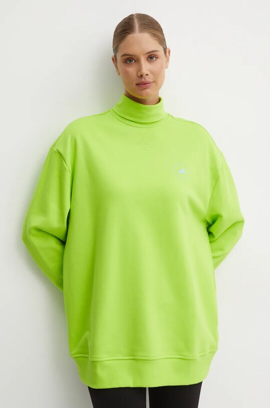 adidas by Stella McCartney bluză trening uni verde IW6318