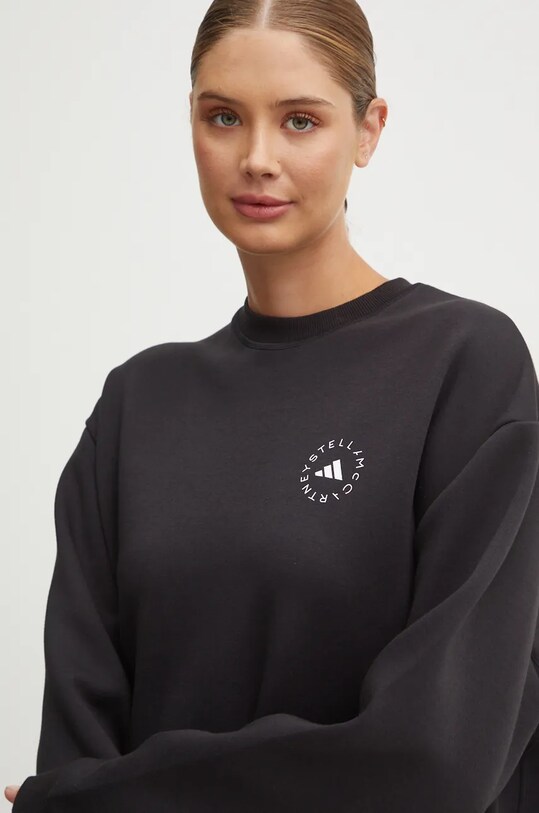 Tepláková mikina adidas by Stella McCartney čierna IW6321