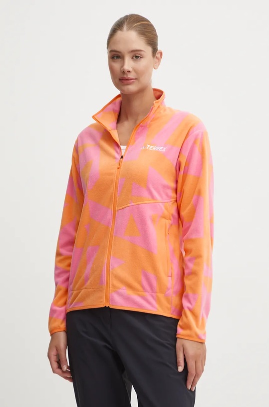 Sportovní mikina adidas TERREX Multi bez kapuce oranžová IX7722