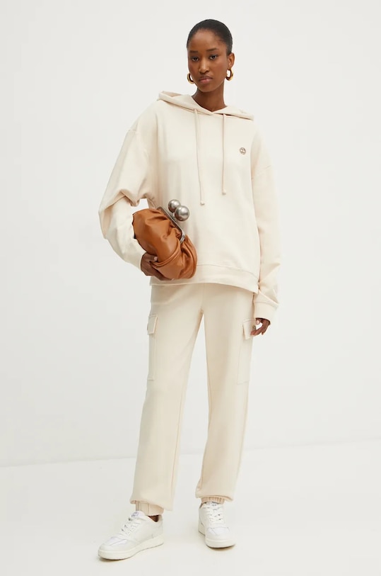 Бавовняна кофта Twinset 242TP2490 бежевий AW24