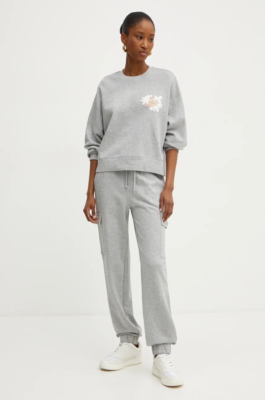 Twinset bluza bawełniana 242TP2493 szary AW24