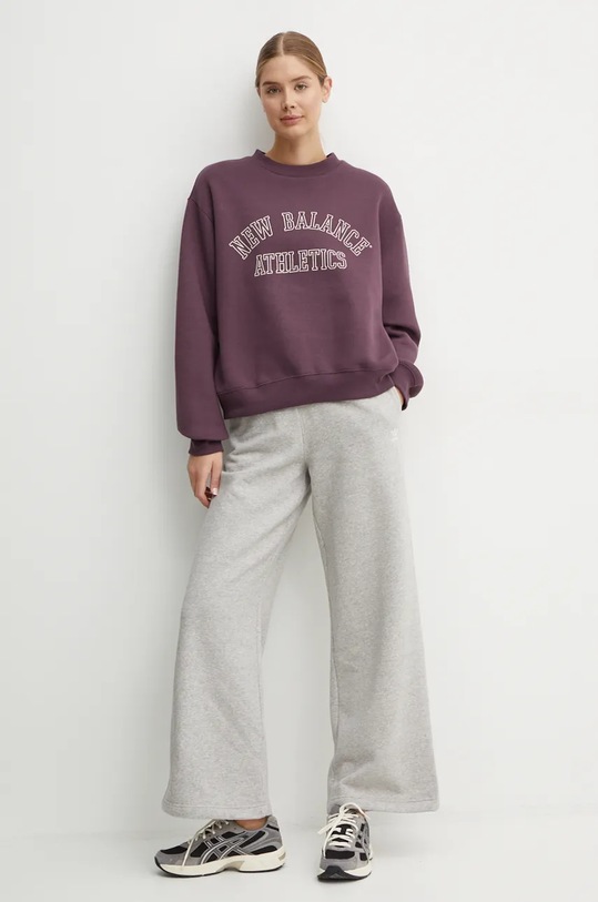 Mikina New Balance WT43516PLN fialová AW24