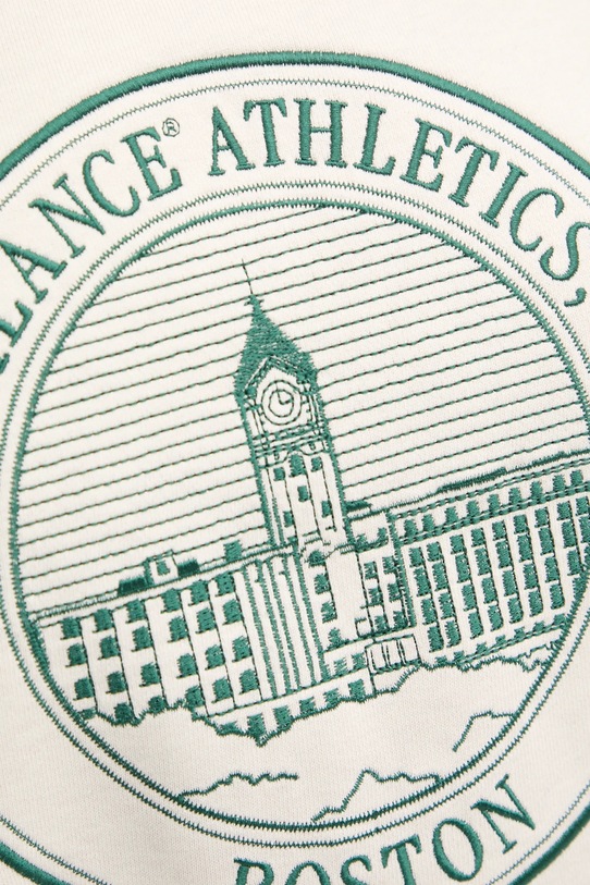 Bavlněná mikina New Balance WT43553LIT béžová