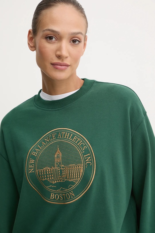 New Balance hanorac de bumbac verde WT43553NWG