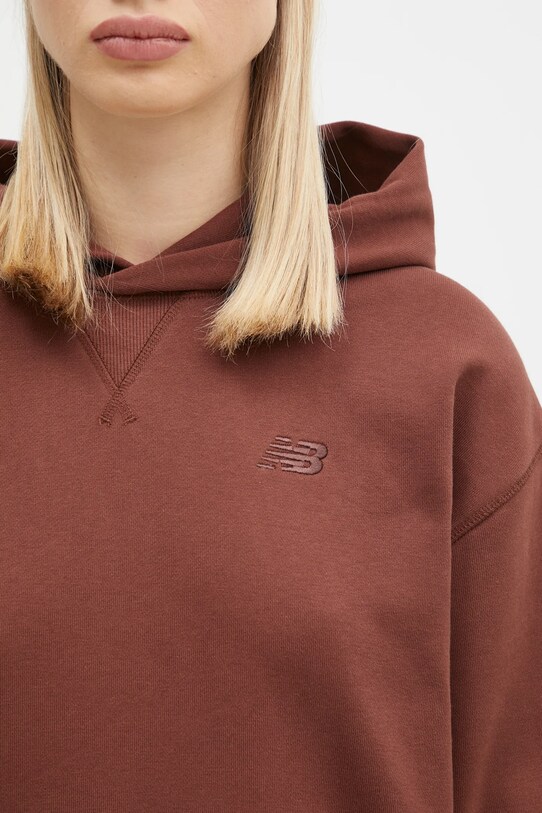 New Balance cotton sweatshirt brown WT41537ROK