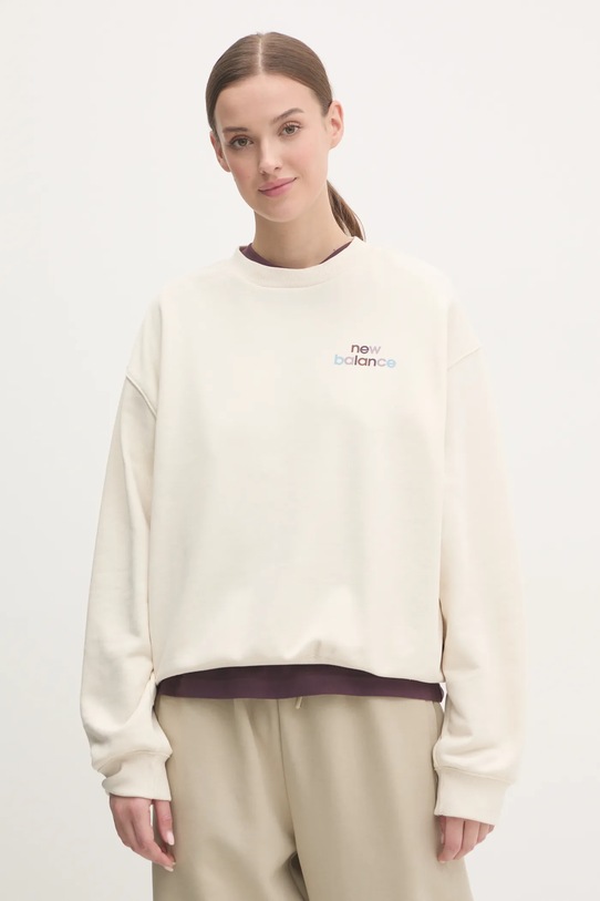 New Balance bluza pozostałe beżowy WT43559LIN