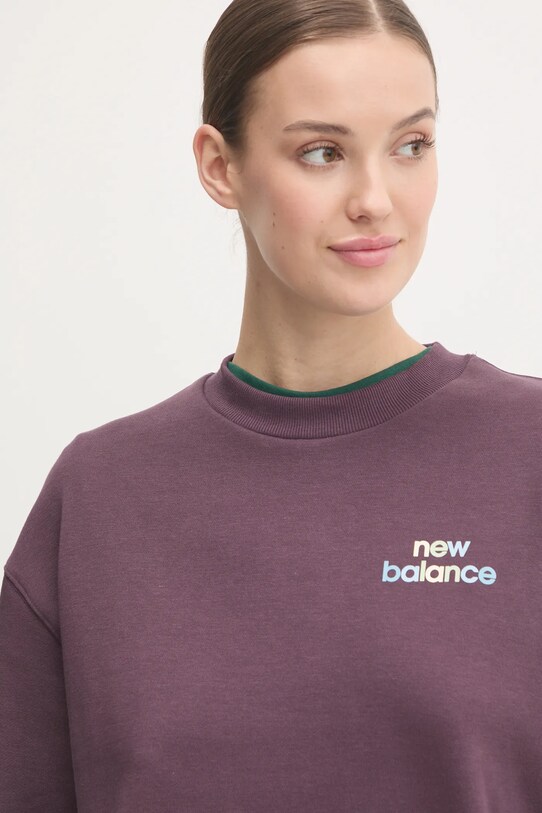 Mikina New Balance fialová WT43559PLN