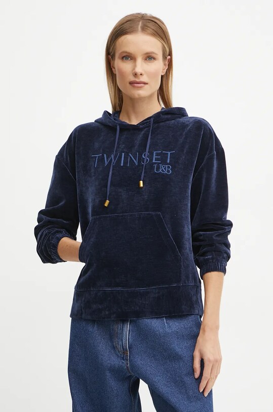 Twinset felpa con blu navy 242LL2PAA