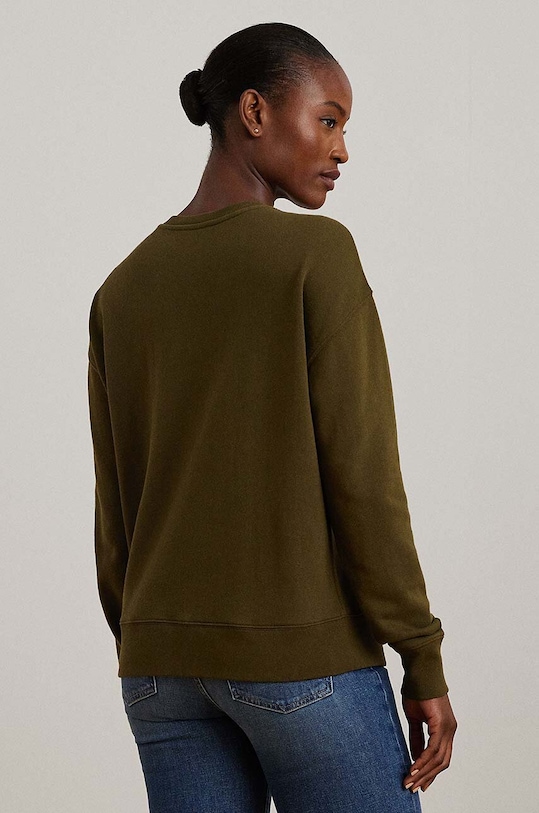 Bavlnená mikina Lauren Ralph Lauren 200951351 zelená AW24